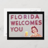 Floride Vous Accueille Carte Postale (Devant / Derrière)