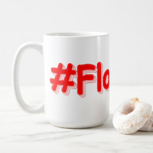 "#Floridian " Cute Design. Bestel nu Koffiemok