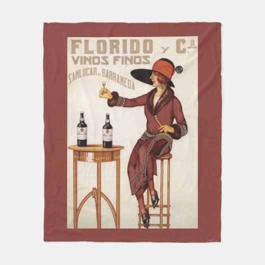 Florido Vinos Finos - Sanlucar de Barrameda Fleece Deken (Voorkant)