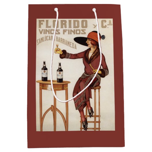 Florido Vinos Finos - Sanlucar de Barrameda Medium Cadeauzakje (Voorkant)