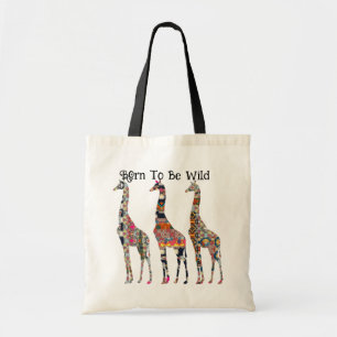 Florillas geboren als Canvas tas van wilde Giraffe