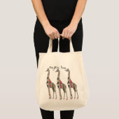 Florillas Giraffe Canvas tas (Voorkant (product))