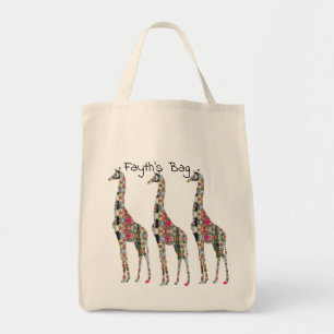 Florillas Giraffe Canvas tas