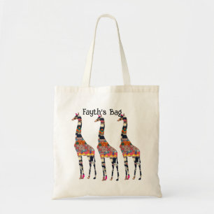 Florillas Giraffe Canvas tas