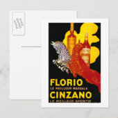 Florio Cinzano  PosterEurope Briefkaart (Voorkant / Achterkant)