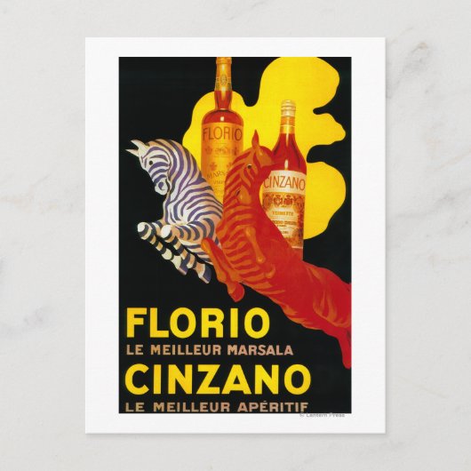 Florio Cinzano  PosterEurope Briefkaart (Voorkant)