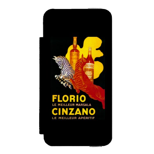 Florio Cinzano PosterEurope Incipio iPhone Portemonnee Hoesje (Voorkant Agenda)