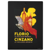 Florio Cinzano  PosterEurope Klembord (Achterkant)