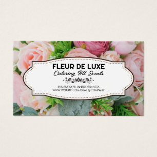 Florist Achtergrond van bundel bloemen Visitekaartje