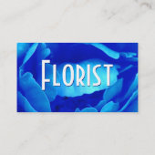 Florist - Blauw Roos Visitekaartje (Achterkant)