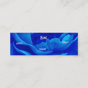 Florist - Blauwe Roze Roze Mini Visitekaartje