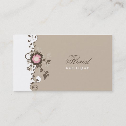 Florist Boutique Visitekaartje (Voorkant)