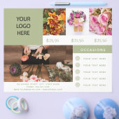 Florist Business Photo Logo Flyer (Enkel)