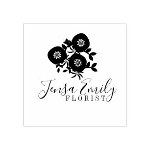 Florist Floral Bouquet Logo Artist Studio Rubberstempel