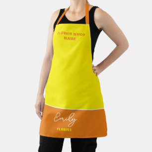 Florist Flower Shop Name Employee Oranje yellow Schort
