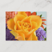 Florist - Gele Rose Visitekaartje (Achterkant)