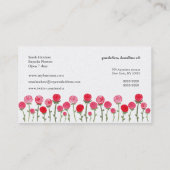 Florist Gold Roses Élégant Carte de visite personn (Dos)