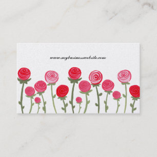 Florist Gold Rozen Elegant Custom Visitekaartje