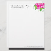 Florist Letterhead Custom Briefhoofd (Voorkant / Achterkant)