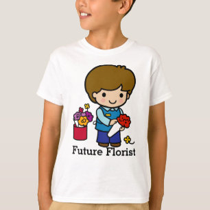 Florist met bloemen t-shirt