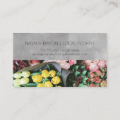 Florist | Monogram en Waterverf blok Visitekaartje (Achterkant)