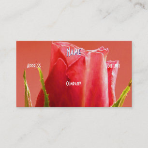 Florist - Roze Rose Visitekaartje