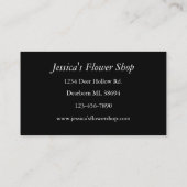 Florist Shop carte de visite (Dos)