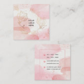 Floriste Aquarelle or Carte de visite (Devant / Derrière)