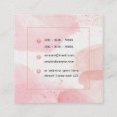 Floriste Aquarelle or Carte de visite (Dos)