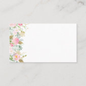 Floriste fleurs or carte de visite (Dos)