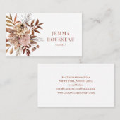 Floriste Rustique Floral Carte de visite (Devant / Derrière)