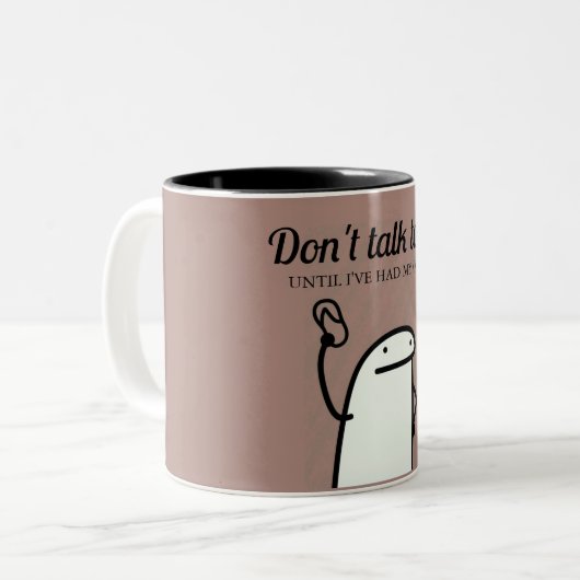 Flork Meme Ne me parle pas | Mug drôle (Devant gauche)