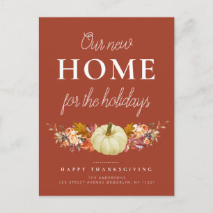 florpumpkin bewegende aankondiging briefkaart