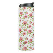 florroos design kunst mooi thermosbeker (Gedraaid links)