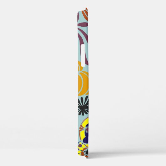 florvormachtergrond Case-Mate iPhone case (Achterkant / Rechts)