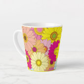 florvormig patroon latte mok (Linkerhoek)