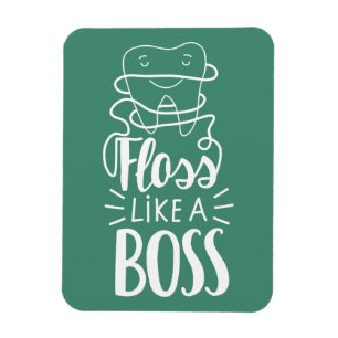 Floss als een boog magneet