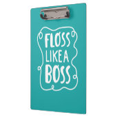 Floss als een boog | Tandheelkundige zin Klembord (Links)