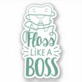 Floss als een Boss Sticker (Voorkant)