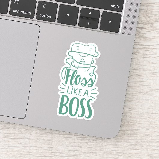 Floss als een Boss Sticker (Detail)
