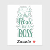 Floss Comme Un Sticker Boss (Feuille)