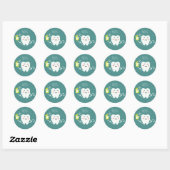 Floss Dentist (vel van 20) Sticker (Vel)