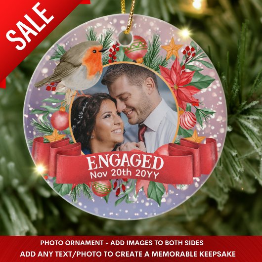 Floss PHOTO Tree Decoration Gepersonaliseerd Keramisch Ornament