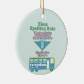 Floss Rule Phonics leren van de Engelse taal Keramisch Ornament (Rechts)