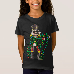Flossen Notenkraker Grappige Kerstmis Lichten T-shirt