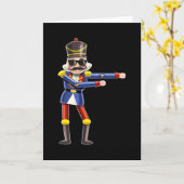 Flossing Nutcracker-kerstKinderen Kaart (Gele Bloem)