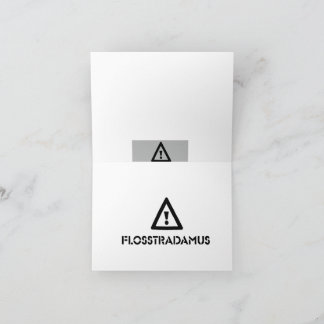 FLOSSTRADAMUS-Wenskaart Kaart