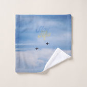 FloState Design "ME"-Man Eruditely Sky Bad Handdoek (Wasdoekje)