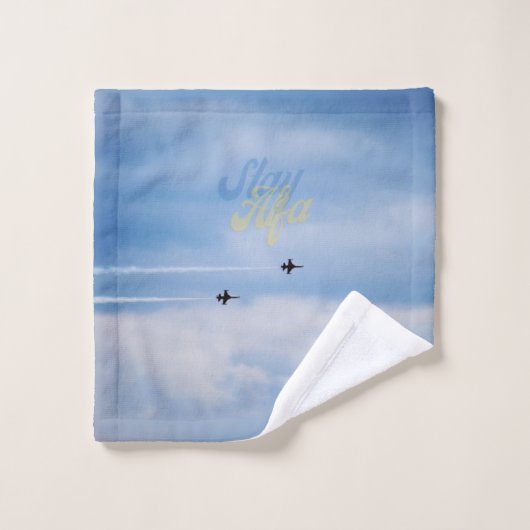 FloState Design "ME" Man Eruditely Sky Stay Alfa (Gant de toilette)