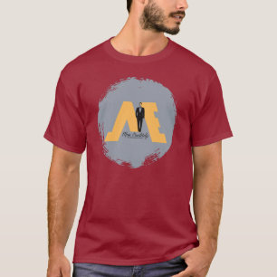 FloState Design "ME"-Man, zuiver geel, grijs T-shirt